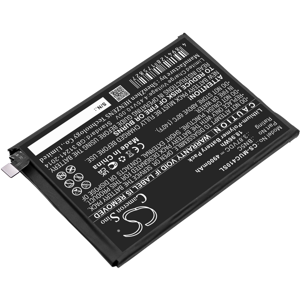 Compatible battery replacement for Poco BN5C