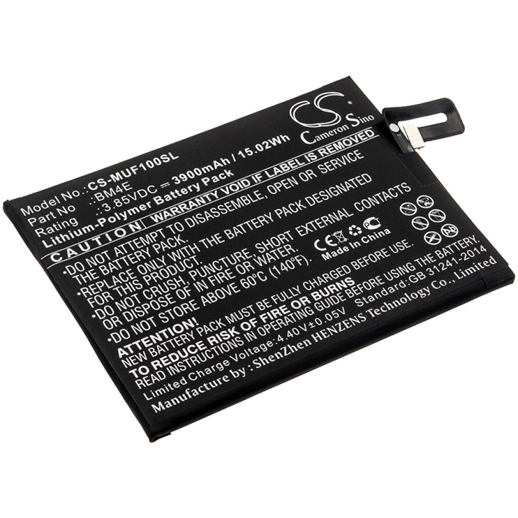 Batterie Batteria del telefono cellulare CS-MUF100SL
