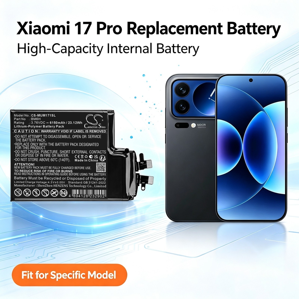 Batteries compatible with Xiaomi 17 Pro CS-MUM171SL