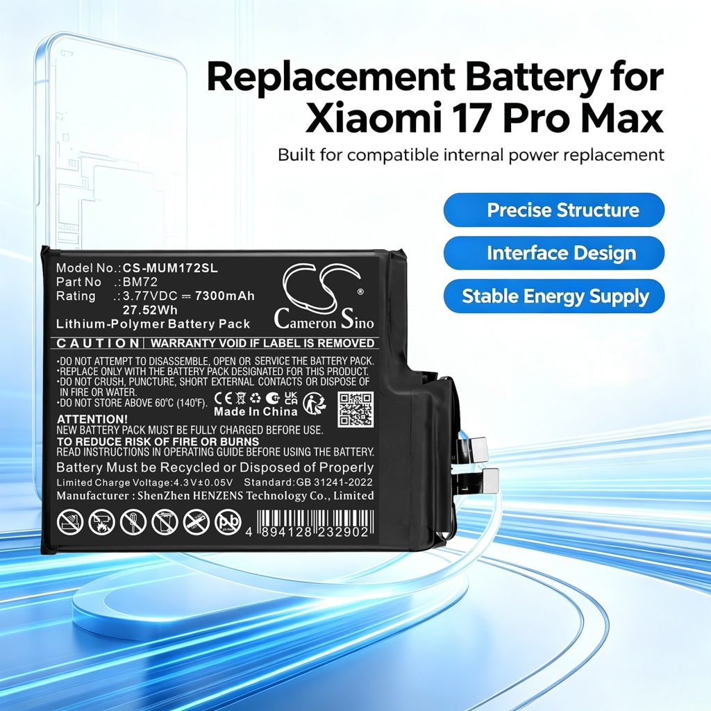 Batteria Sostituisce Xiaomi BM72
