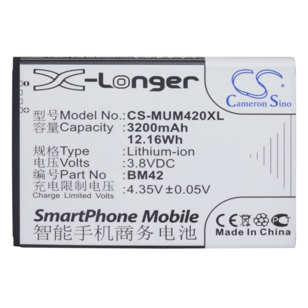 Batteria del telefono cellulare Xiaomi CS-MUM420XL