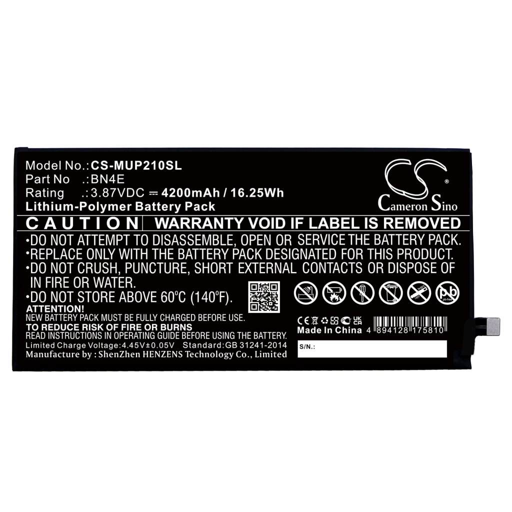 Batteria compressa Xiaomi CS-MUP210SL