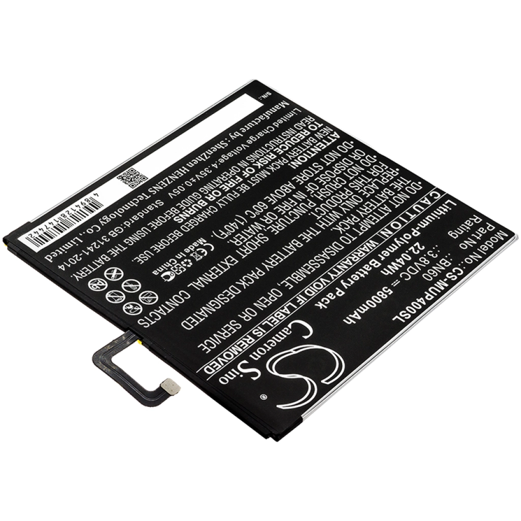 Batterie Batteria del telefono cellulare CS-MUP400SL