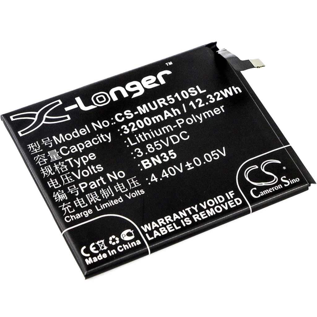 Compatible battery replacement for Xiaomi BN35