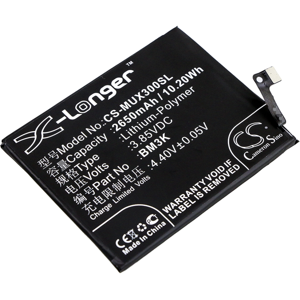 Batterie Batteria del telefono cellulare CS-MUX300SL