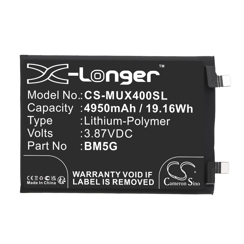Batterie Batteria del telefono cellulare CS-MUX400SL
