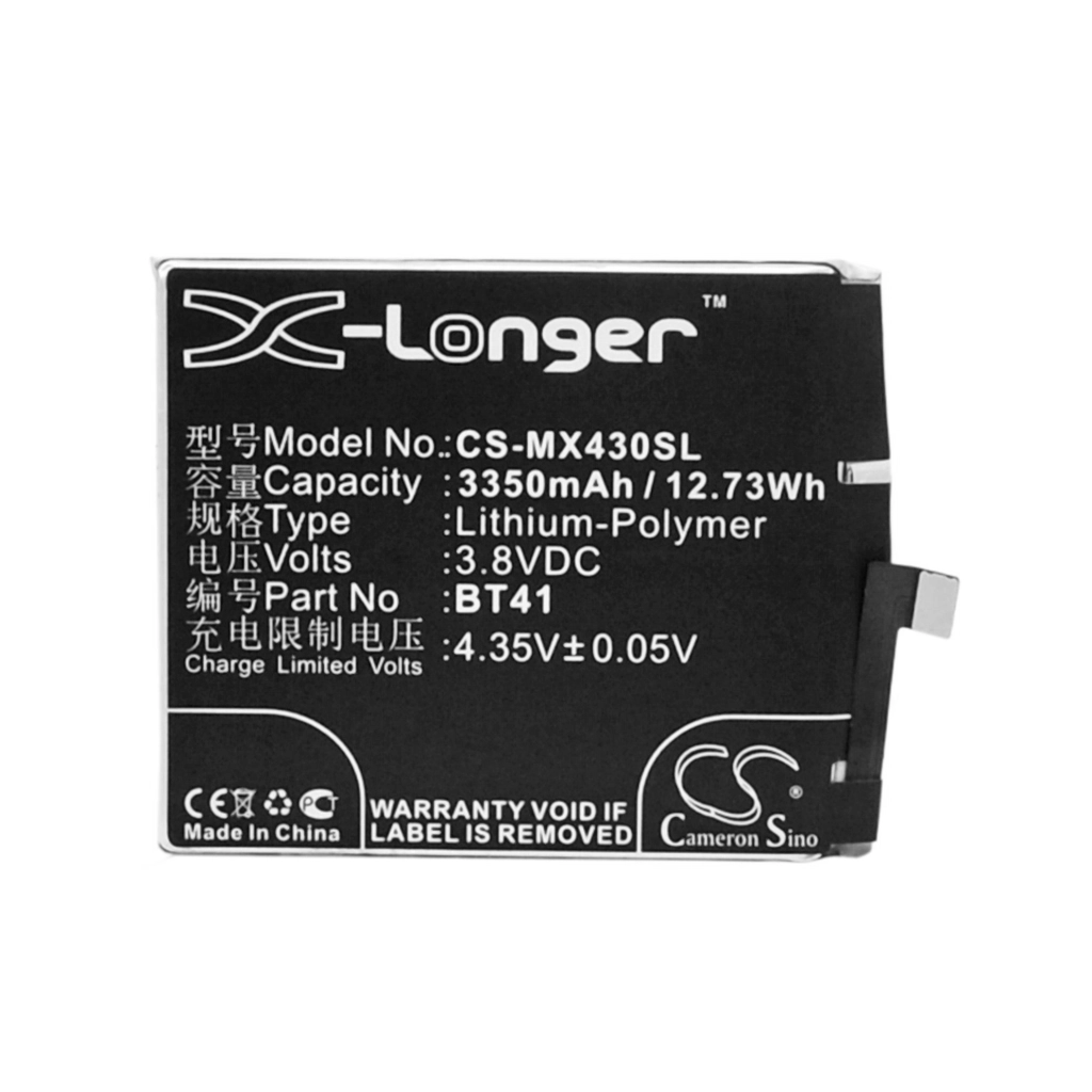 Batterie Batteria del telefono cellulare CS-MX430SL