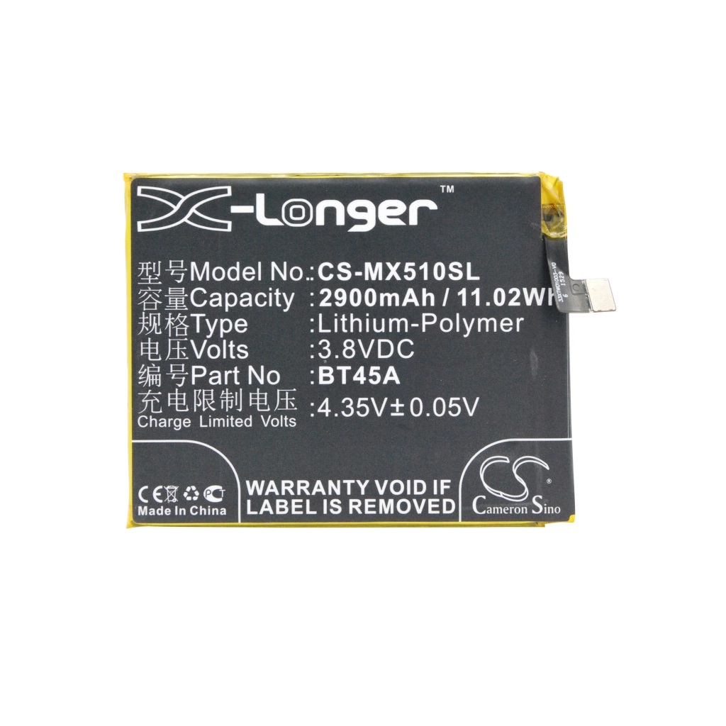 Batterie Batteria del telefono cellulare CS-MX510SL