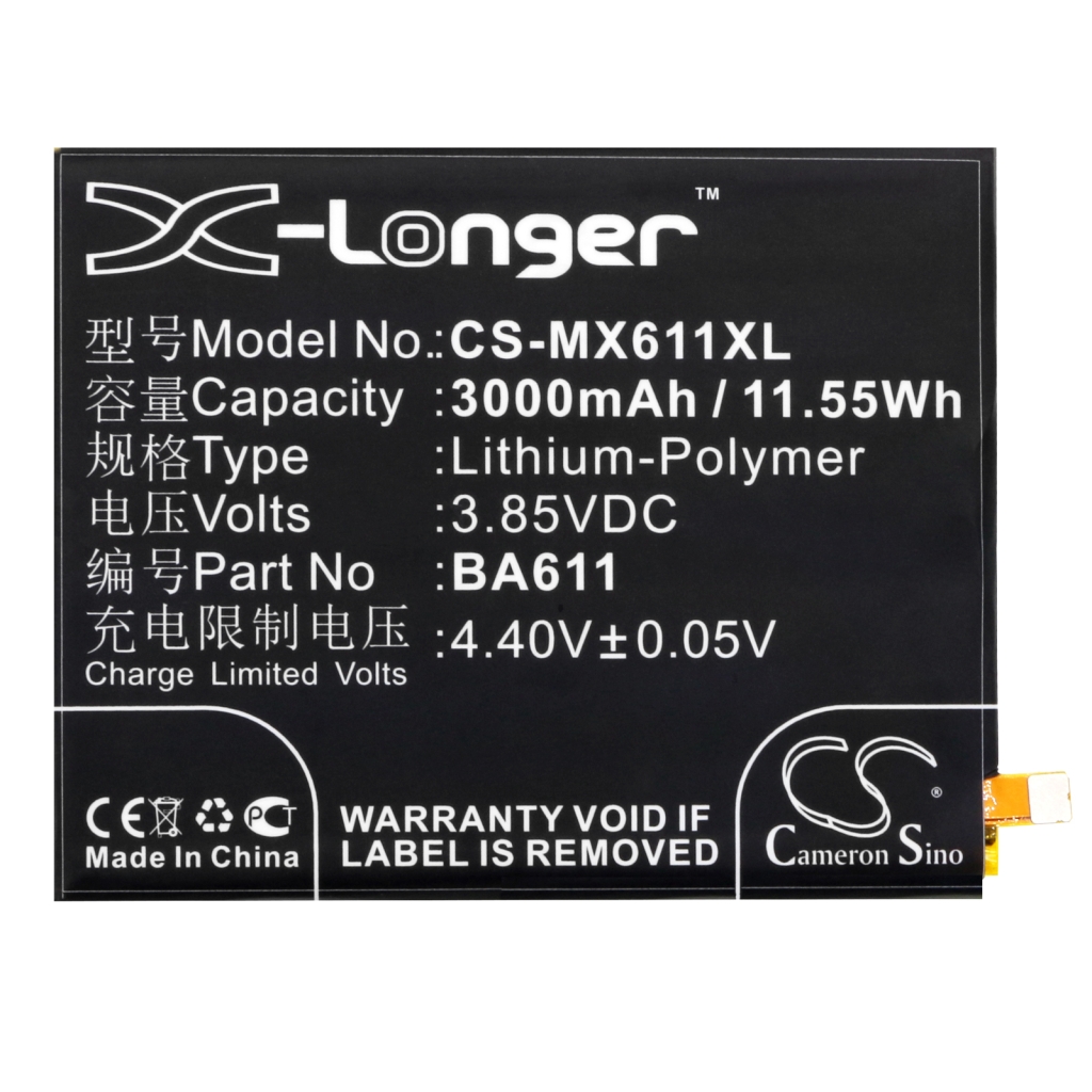 Batterie Sostituisce BA611