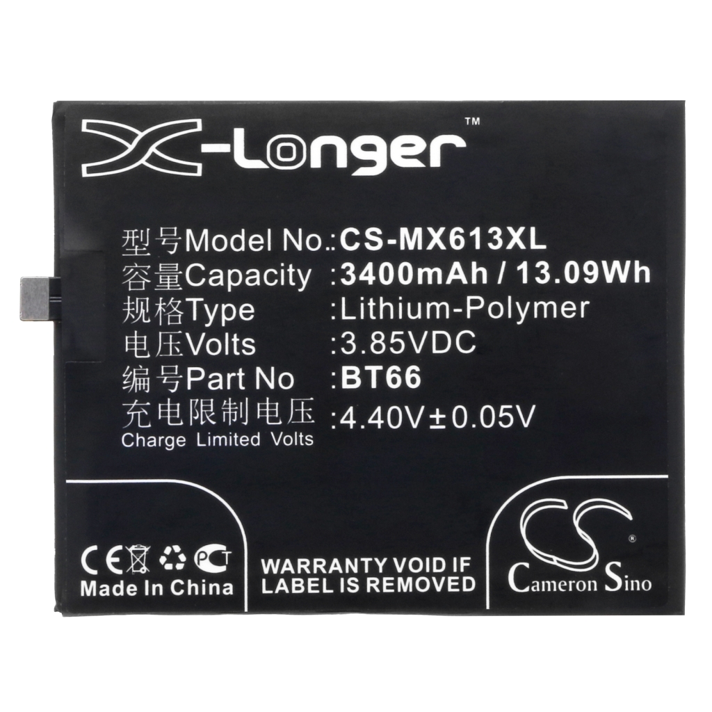 Batteria del telefono cellulare MeiZu M686G (CS-MX613XL)