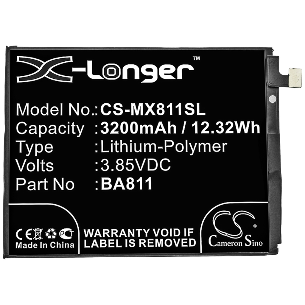 Batteria del telefono cellulare MeiZu M811T (CS-MX811SL)