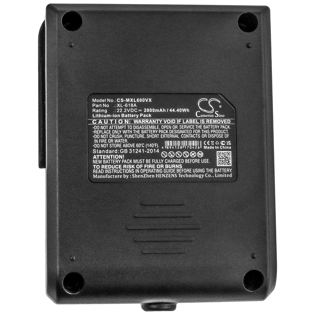 Batterie Batteria a vuoto CS-MXL600VX