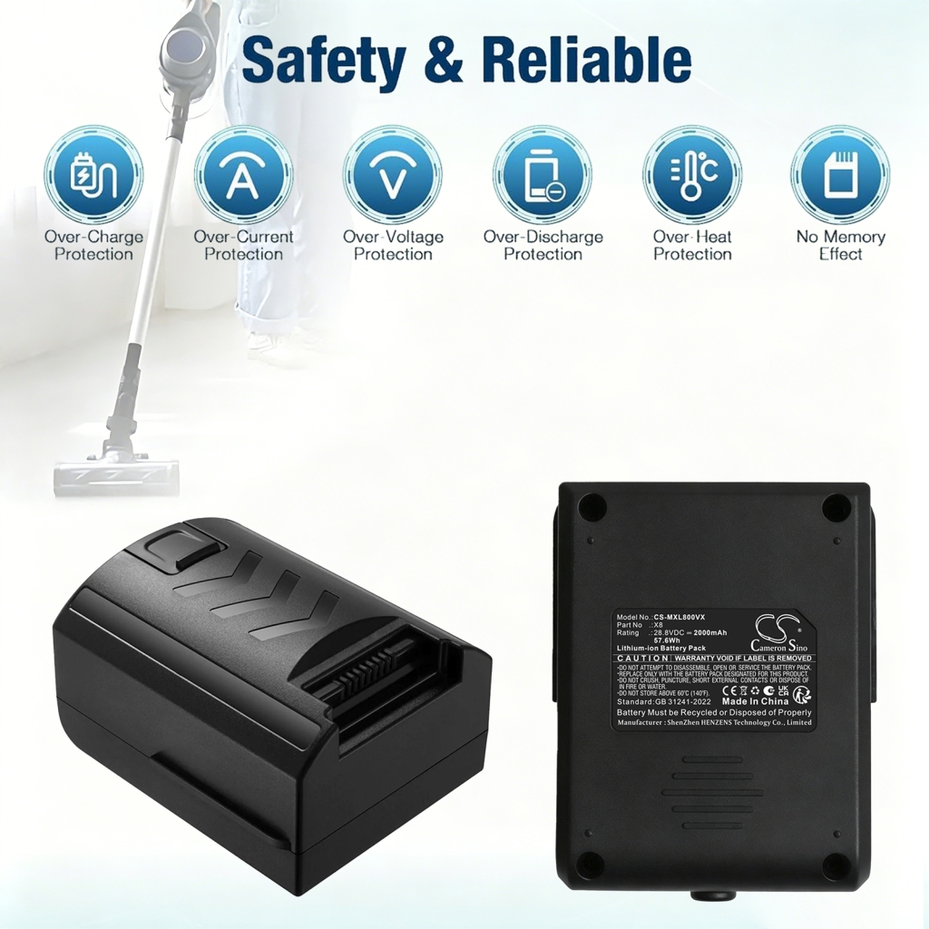 Batteria compatibile con Moosoo Tma CS-MXL800VX