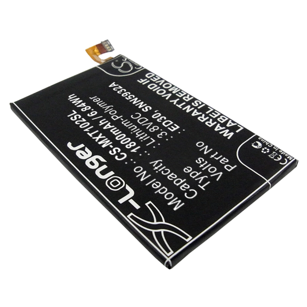Batterie Batteria del telefono cellulare CS-MXT102SL