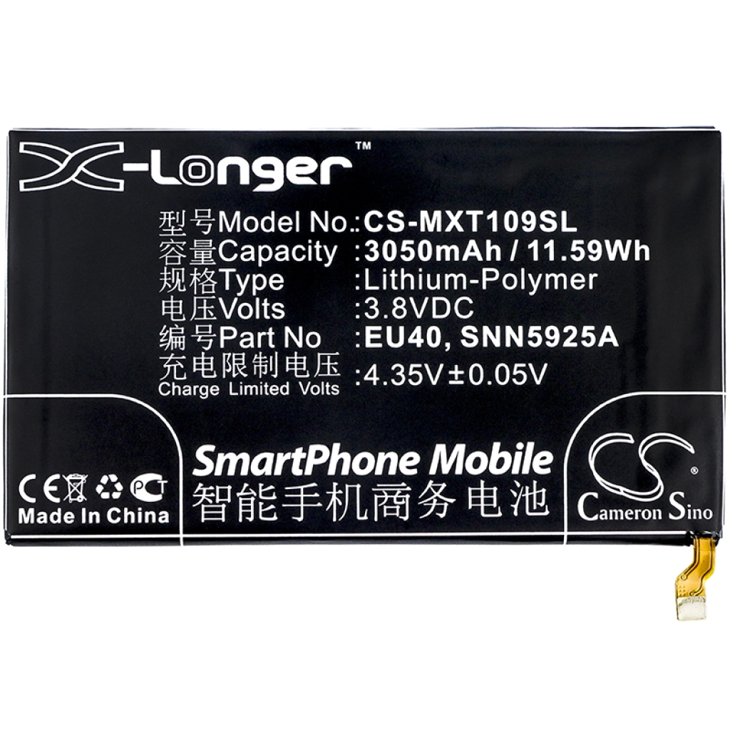 Batterie Batteria del telefono cellulare CS-MXT109SL