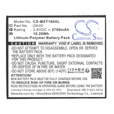 Compatible battery replacement for Motorola GK40,SNN5967A,SNN5967B