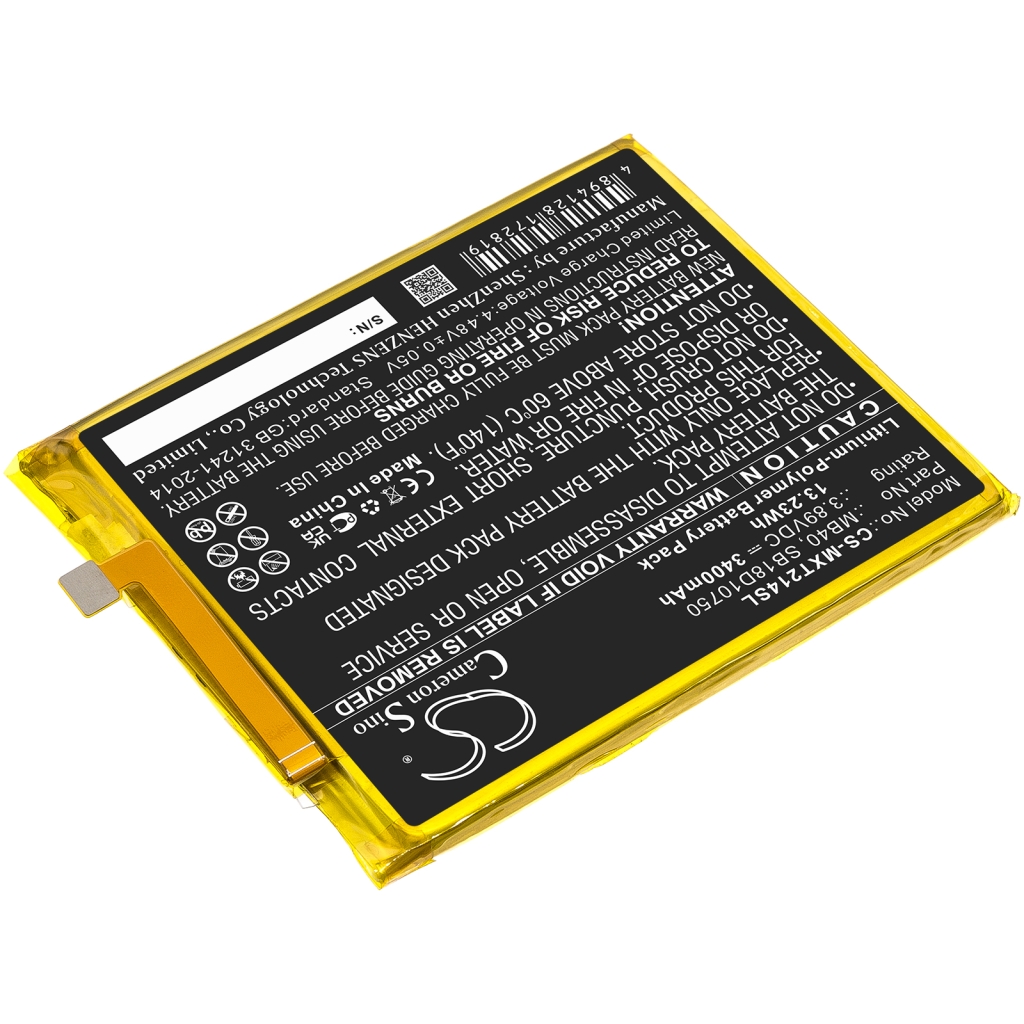 Batterie Sostituisce MB40