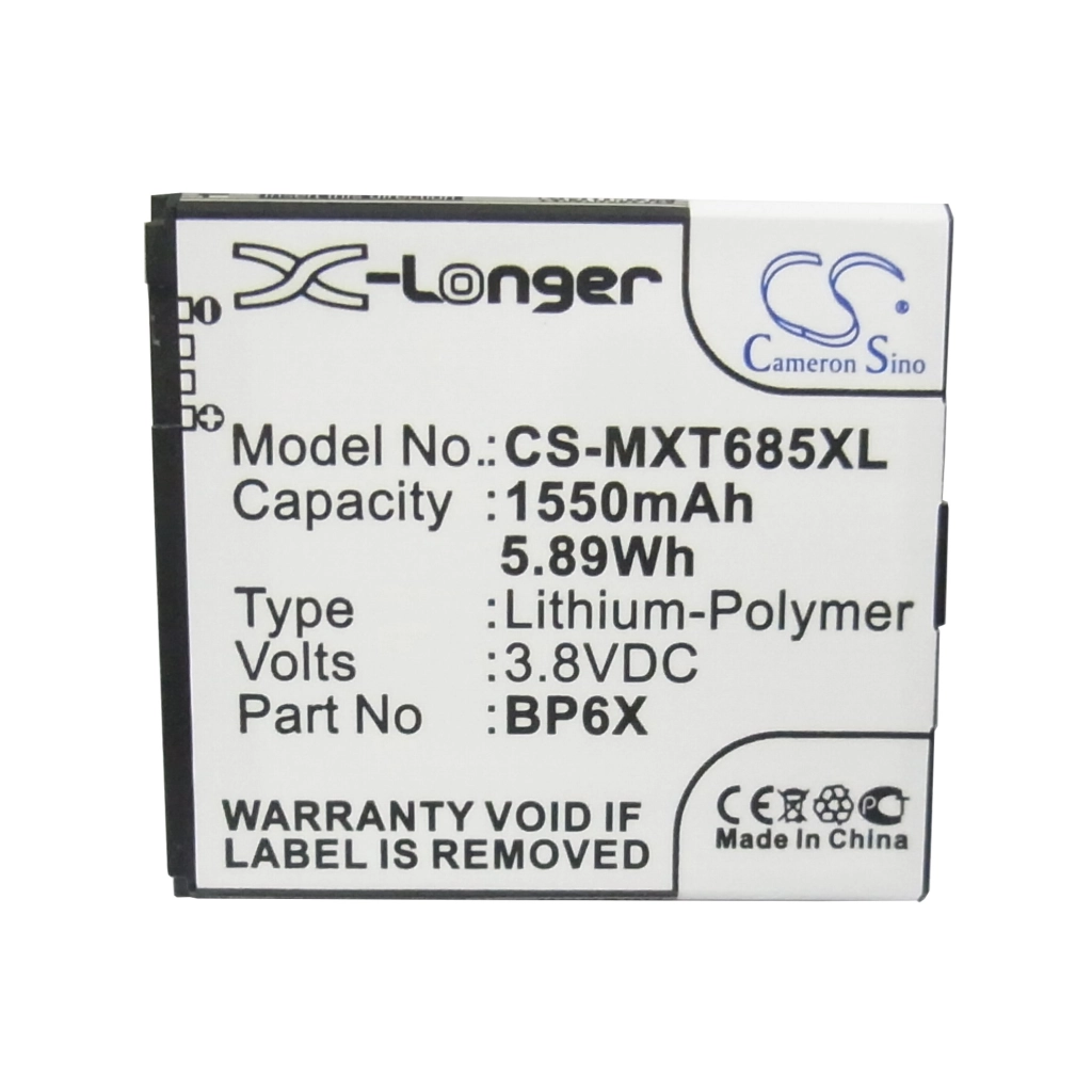 Batterie Batteria del telefono cellulare CS-MXT685XL