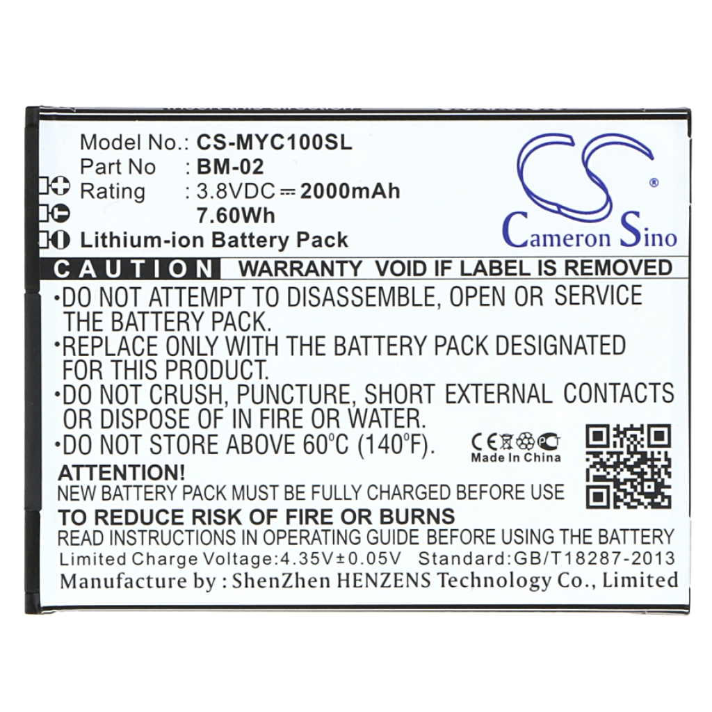 Sostituzione della batteria compatibile per Myphone BM-02