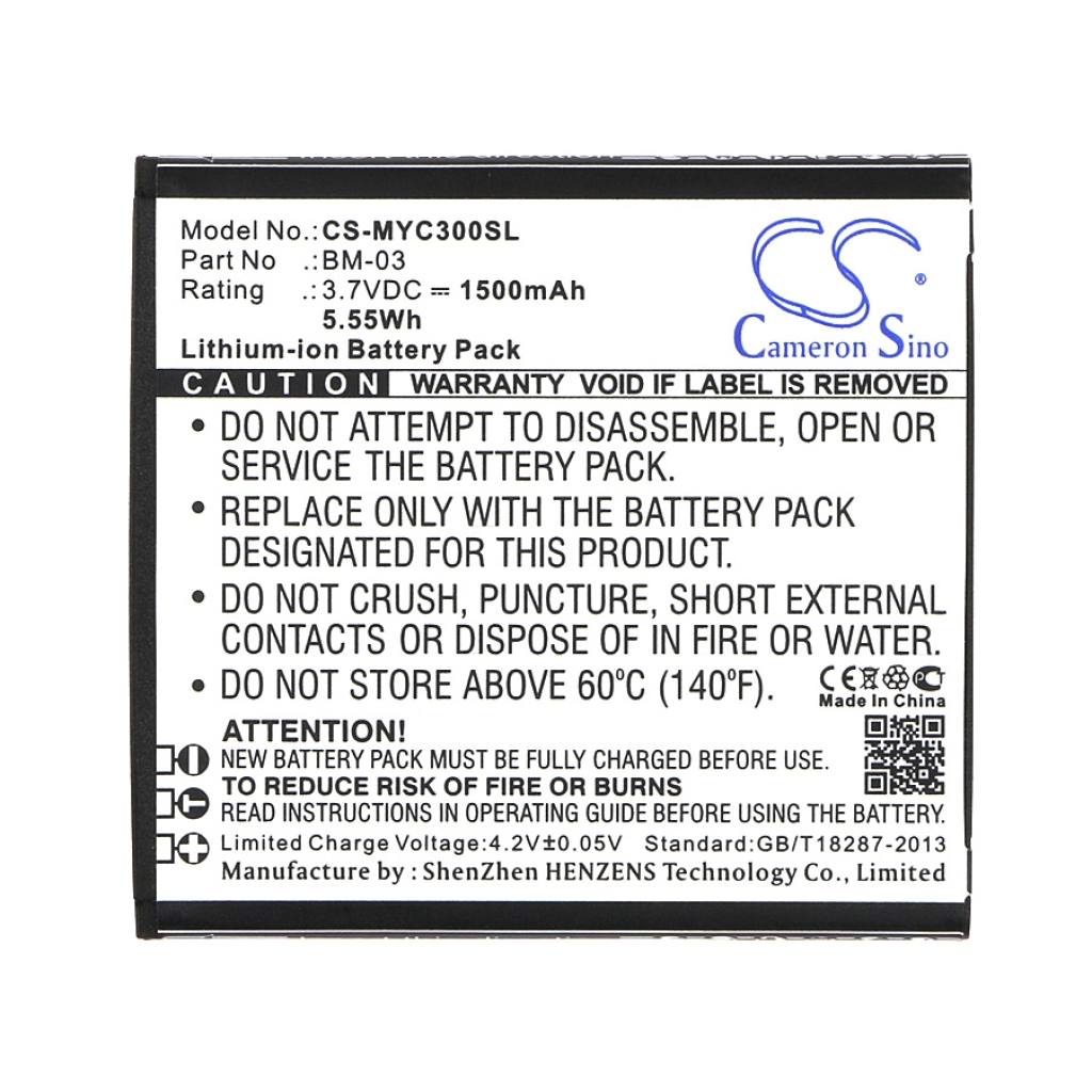 Sostituzione della batteria compatibile per Myphone BM-03