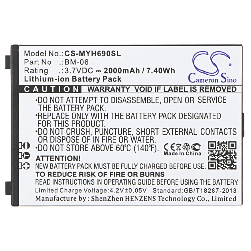 Sostituzione della batteria compatibile per Myphone BM-06