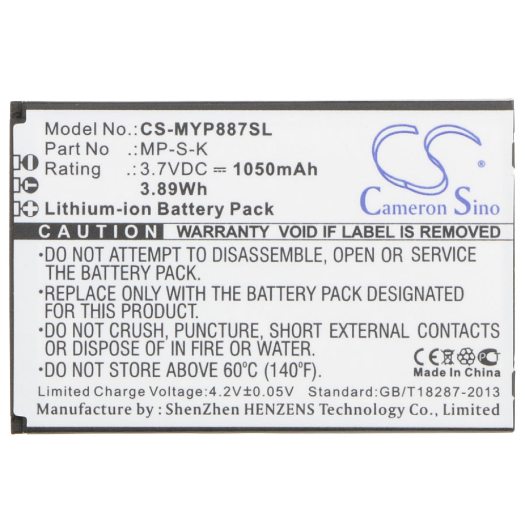 Sostituzione della batteria compatibile per Myphone MP-S-K