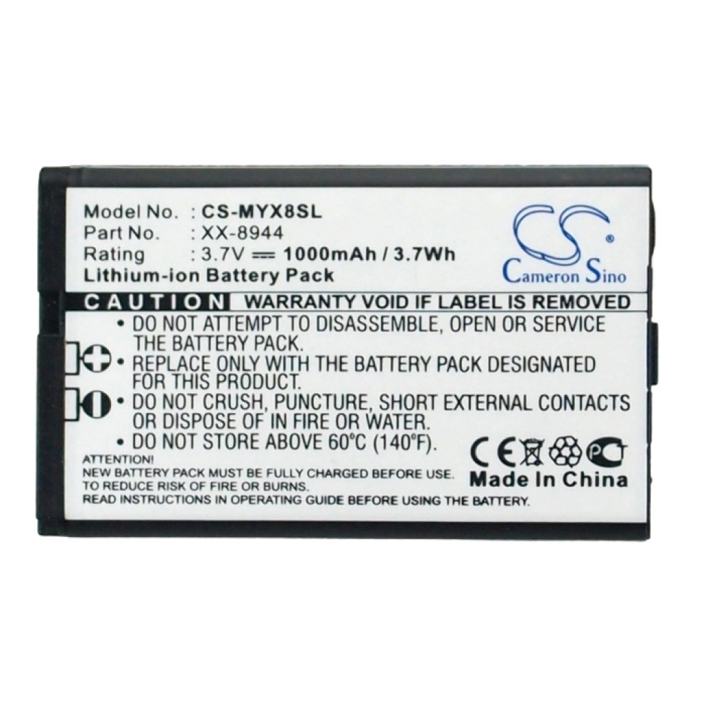 Batterie Batteria del telefono cellulare CS-MYX8SL