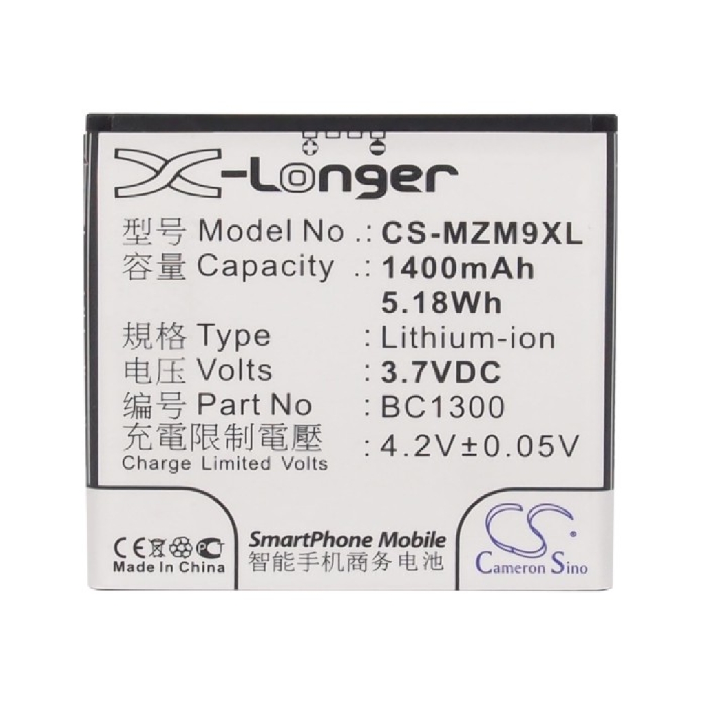 Batteria compatibile con MeiZu CS-MZM9XL