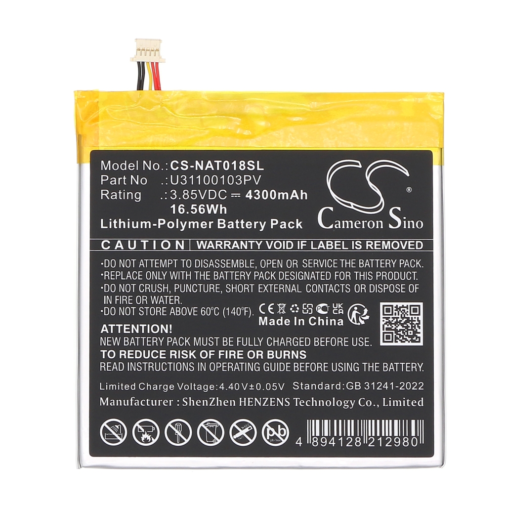 Batteria compressa Onn CS-NAT018SL
