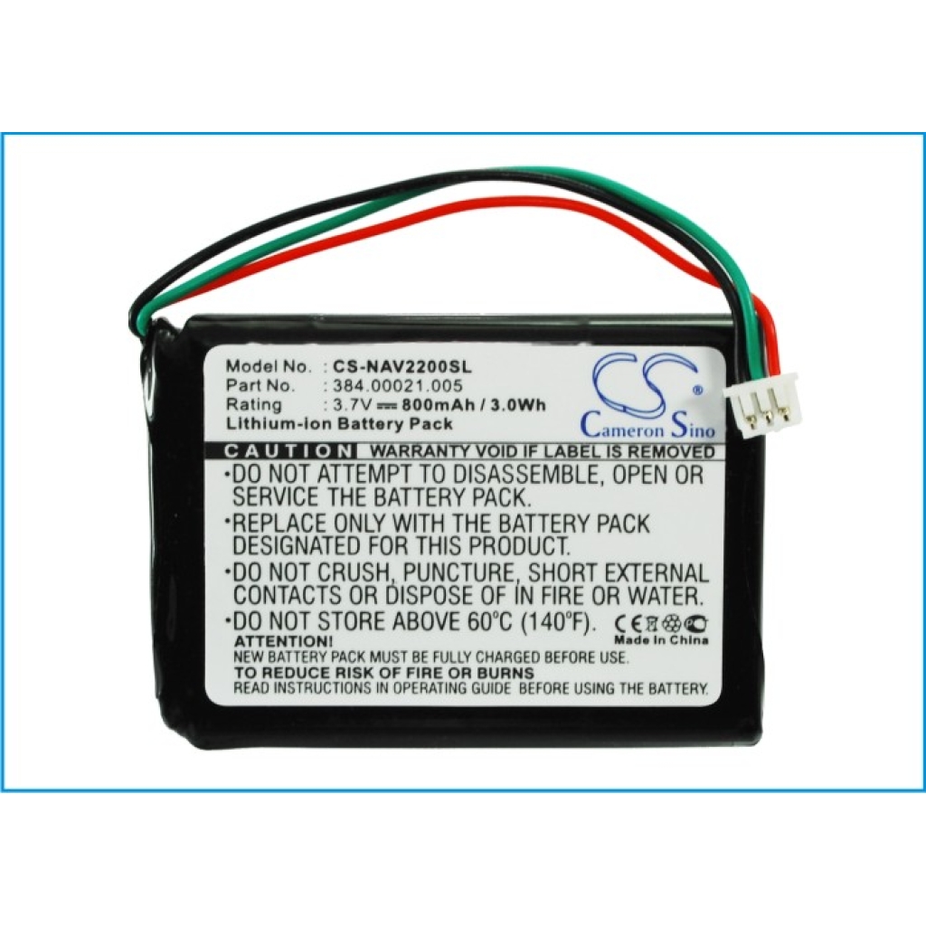 Sostituzione della batteria compatibile per Navigon 384.00021.005