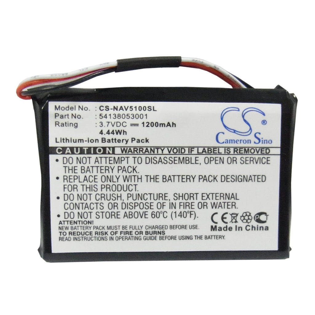 Sostituzione della batteria compatibile per Navigon 541380530001