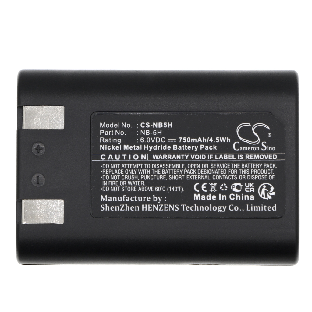Sostituzione della batteria compatibile per Canon NB-5H