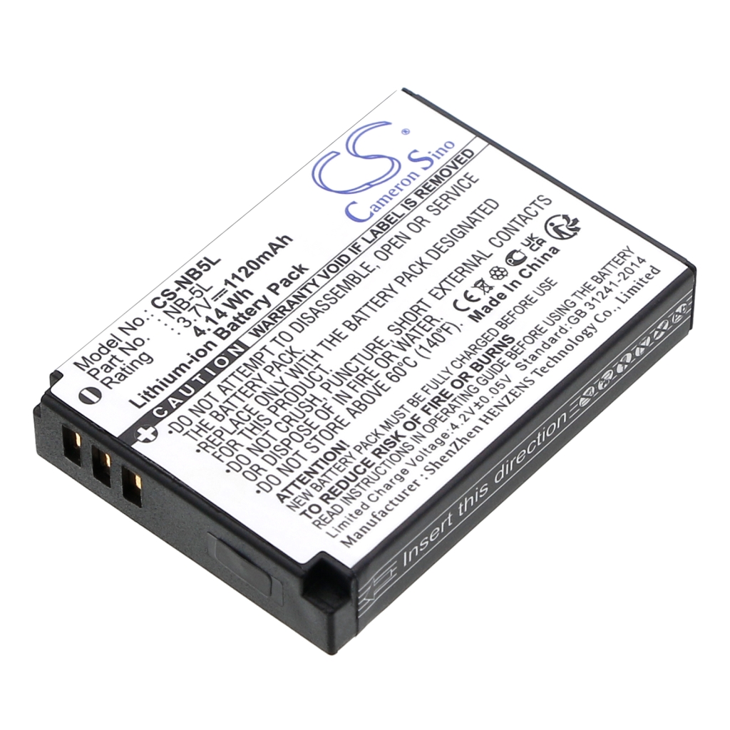 Sostituzione della batteria compatibile per Canon NB-5L