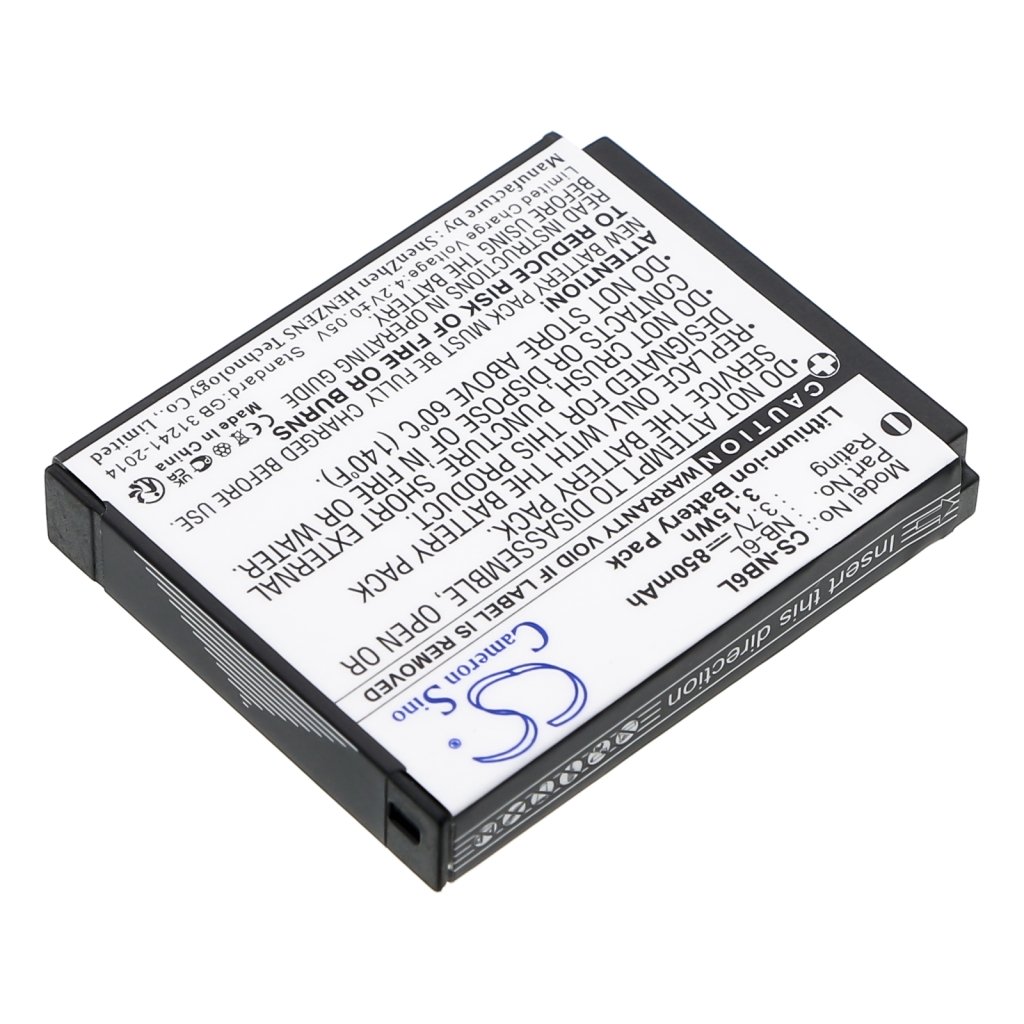 Batterie Sostituisce NB-6LH