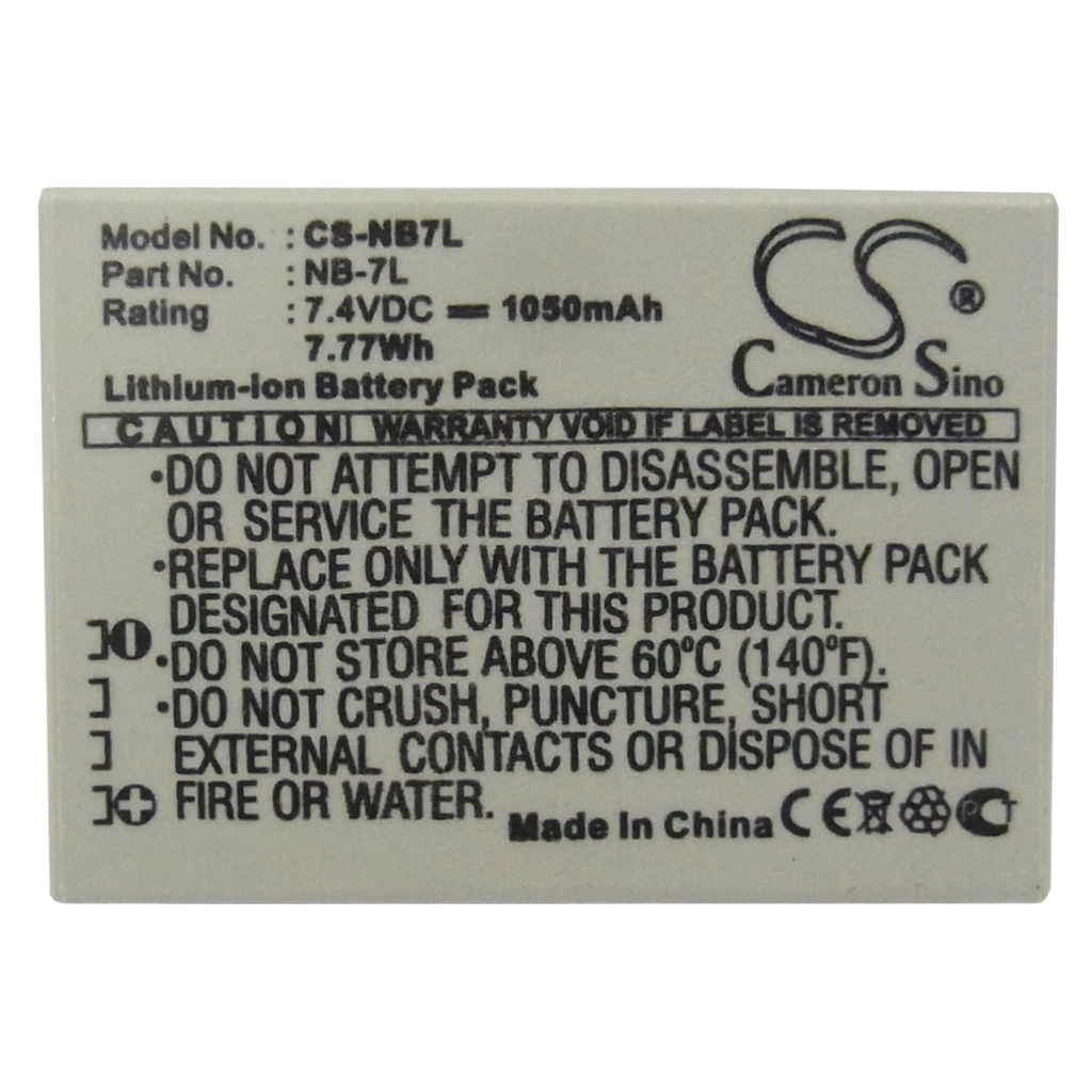 Batterie Batteria della fotocamera CS-NB7L