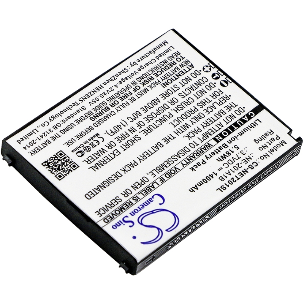Sostituzione della batteria compatibile per NEC NE-201A1B