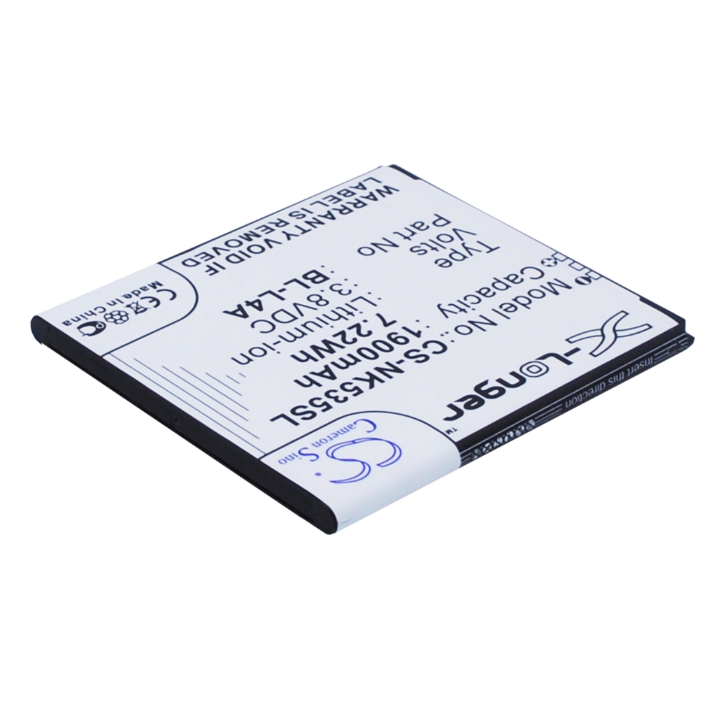 Batteria compatibile con Nokia Microsoft CS-NK535SL