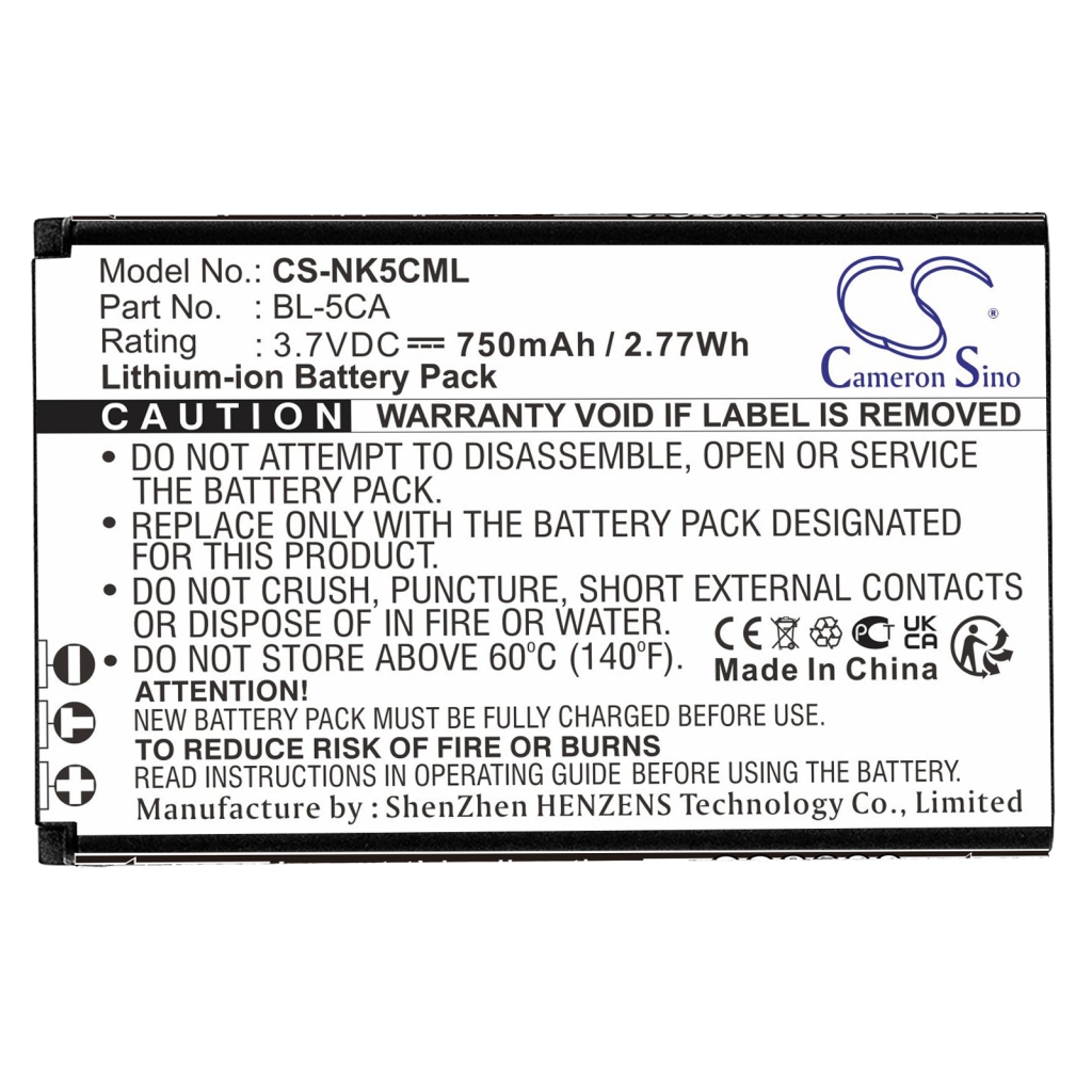 Batterie Sostituisce BL-05