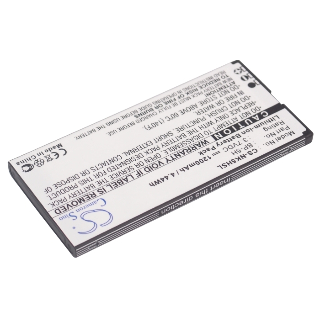 Sostituzione della batteria compatibile per Nokia BP-5H