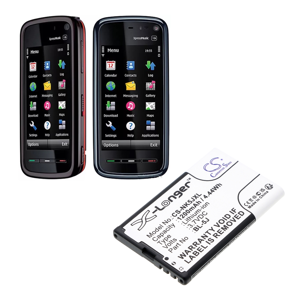 Batteria del telefono cellulare Nokia 5800 Navigation Edition