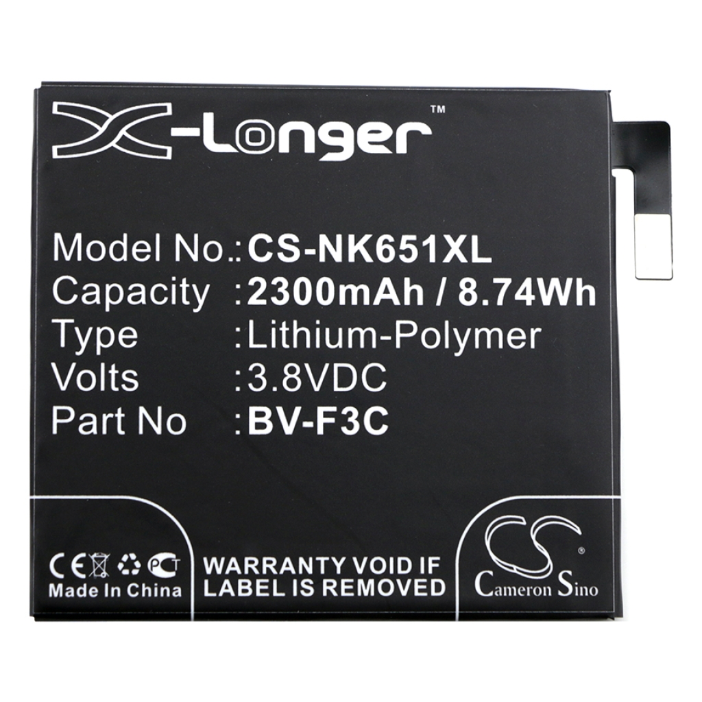 Batteria compatibile con Nokia Microsoft CS-NK651XL