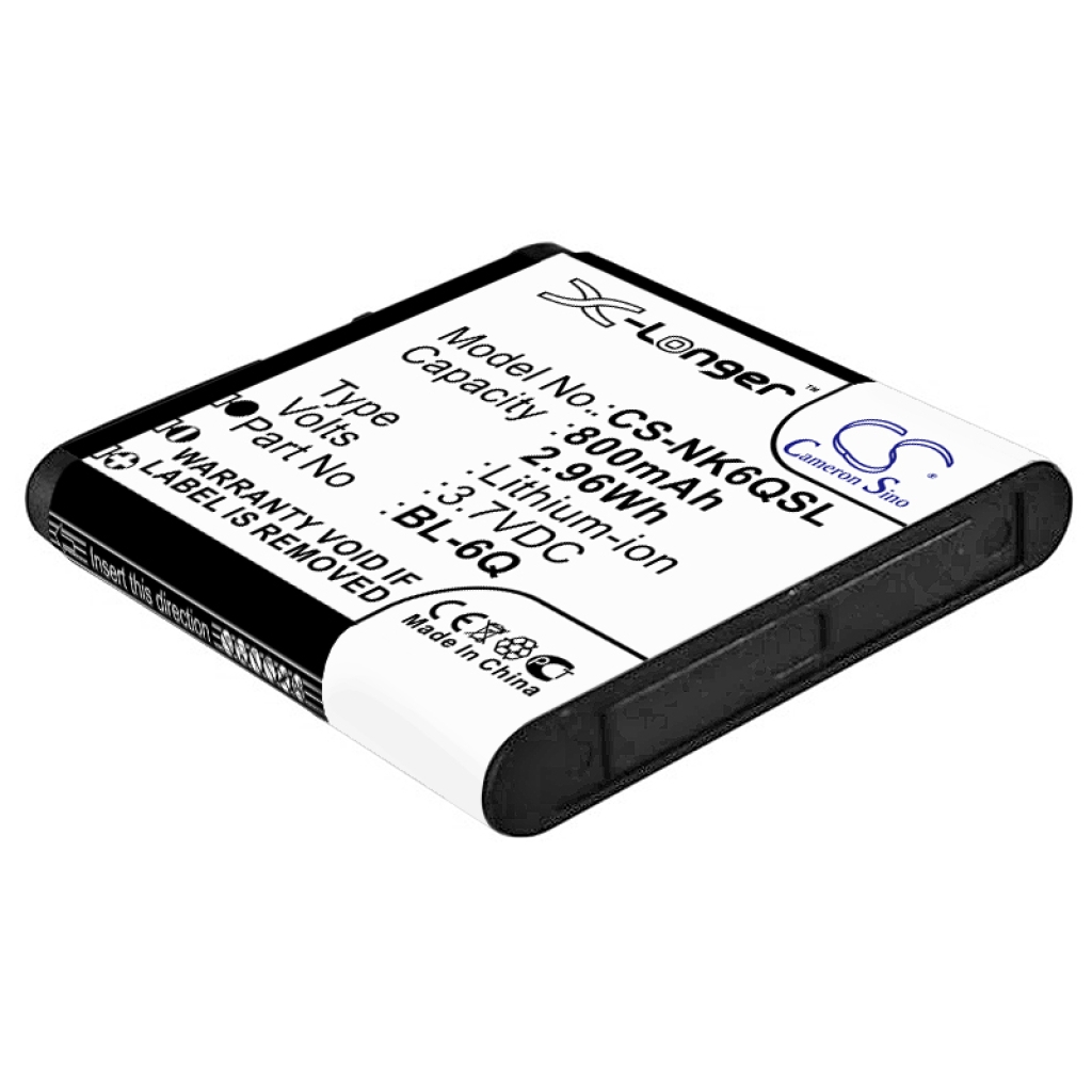 Sostituzione della batteria compatibile per Nokia BL-6Q