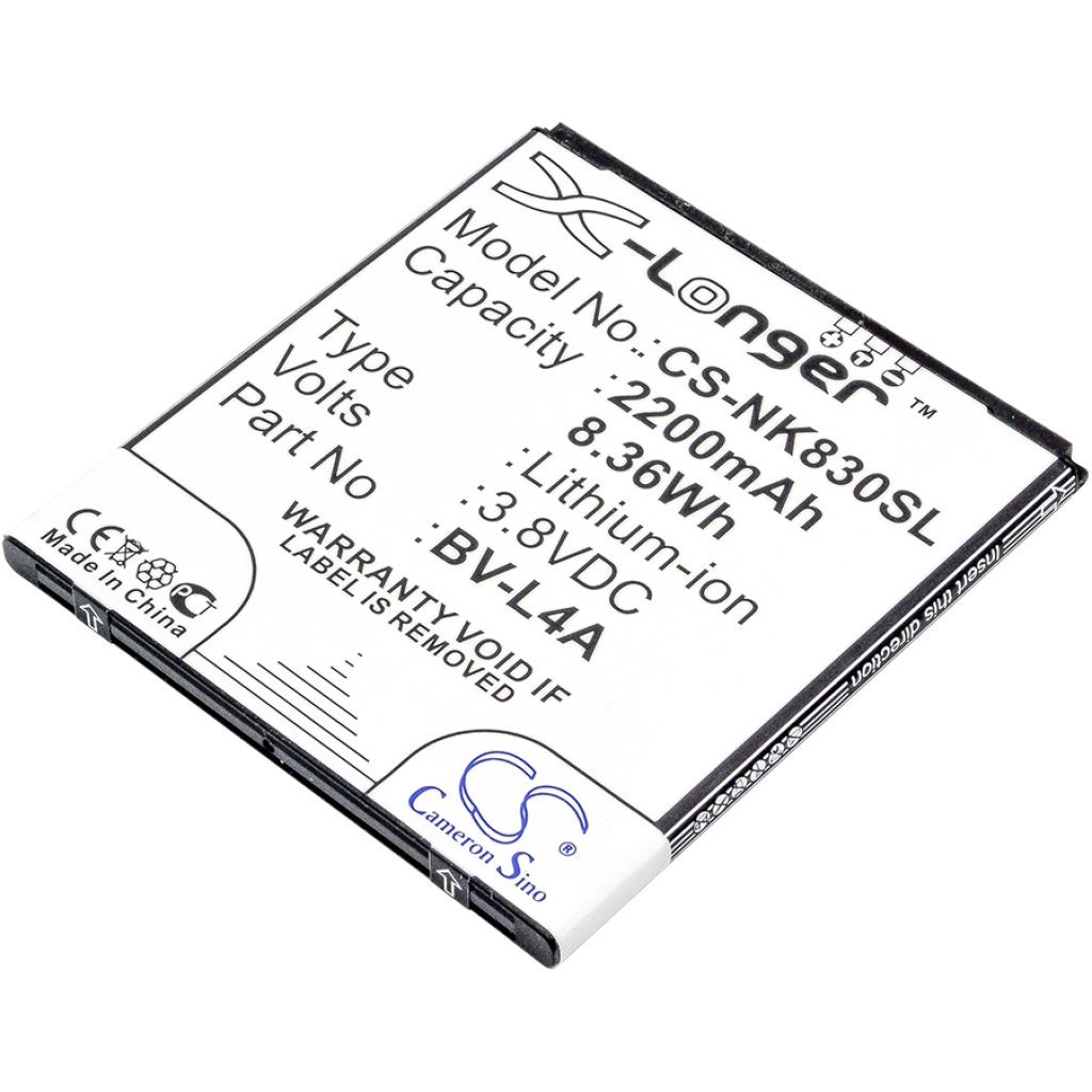 Sostituzione della batteria compatibile per Nokia BV-L4A