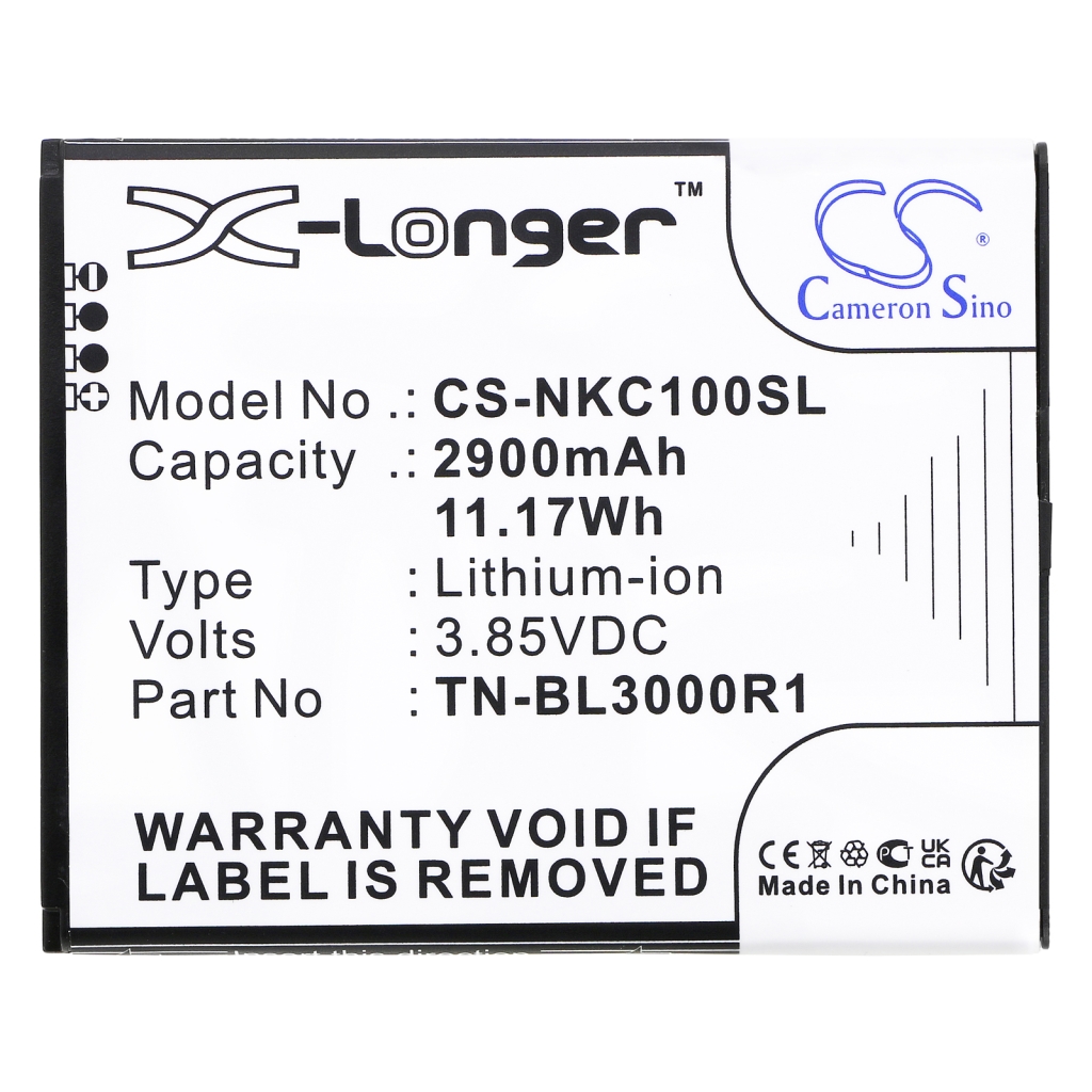 Sostituzione della batteria compatibile per Nokia TN-BL3000R1