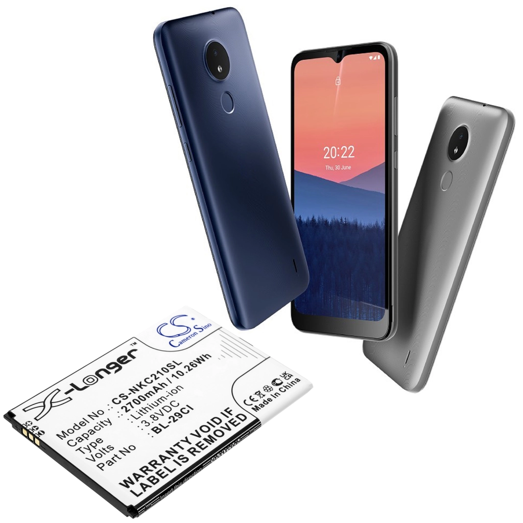 Batterie Batteria del telefono cellulare CS-NKC210SL