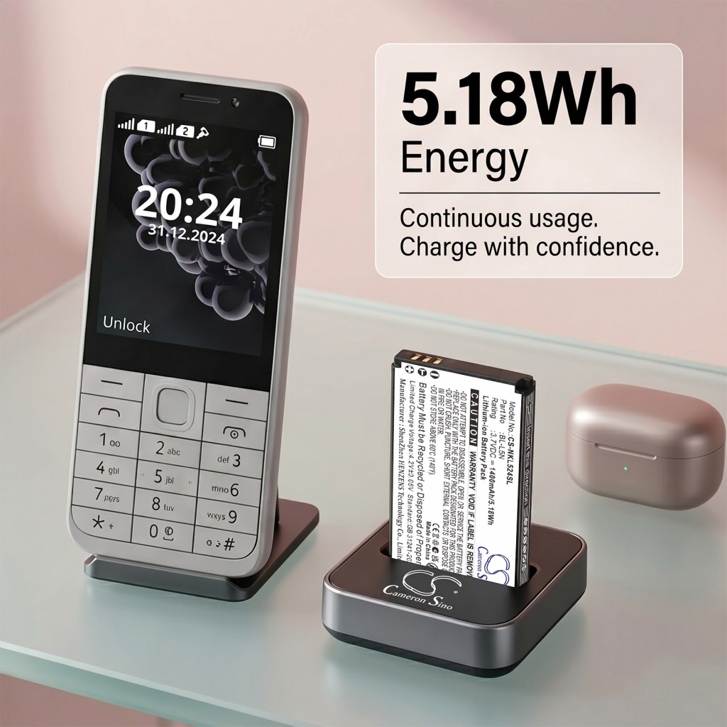 Batterie compatibile con Nokia 230 2024 CS-NKL524SL