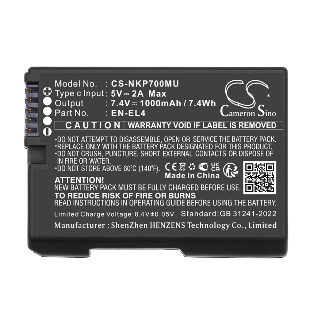 Batteria della fotocamera Nikon CS-NKP700MU