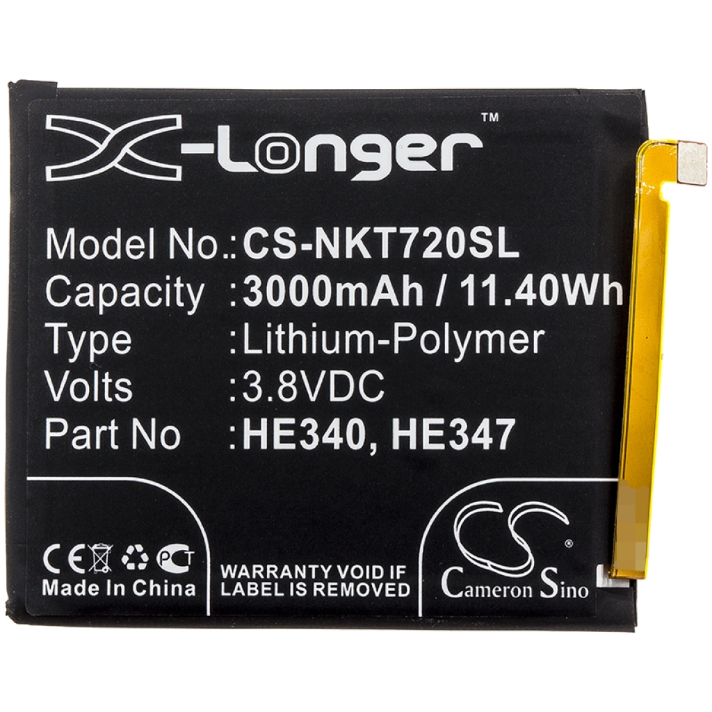 Sostituzione della batteria compatibile per Nokia HE340,HE347