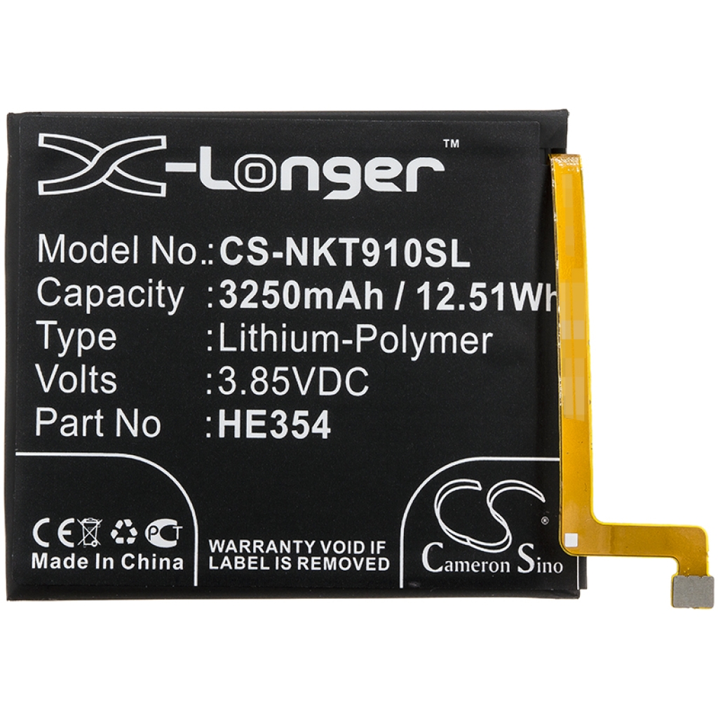 Batteria del telefono cellulare Nokia CS-NKT910SL