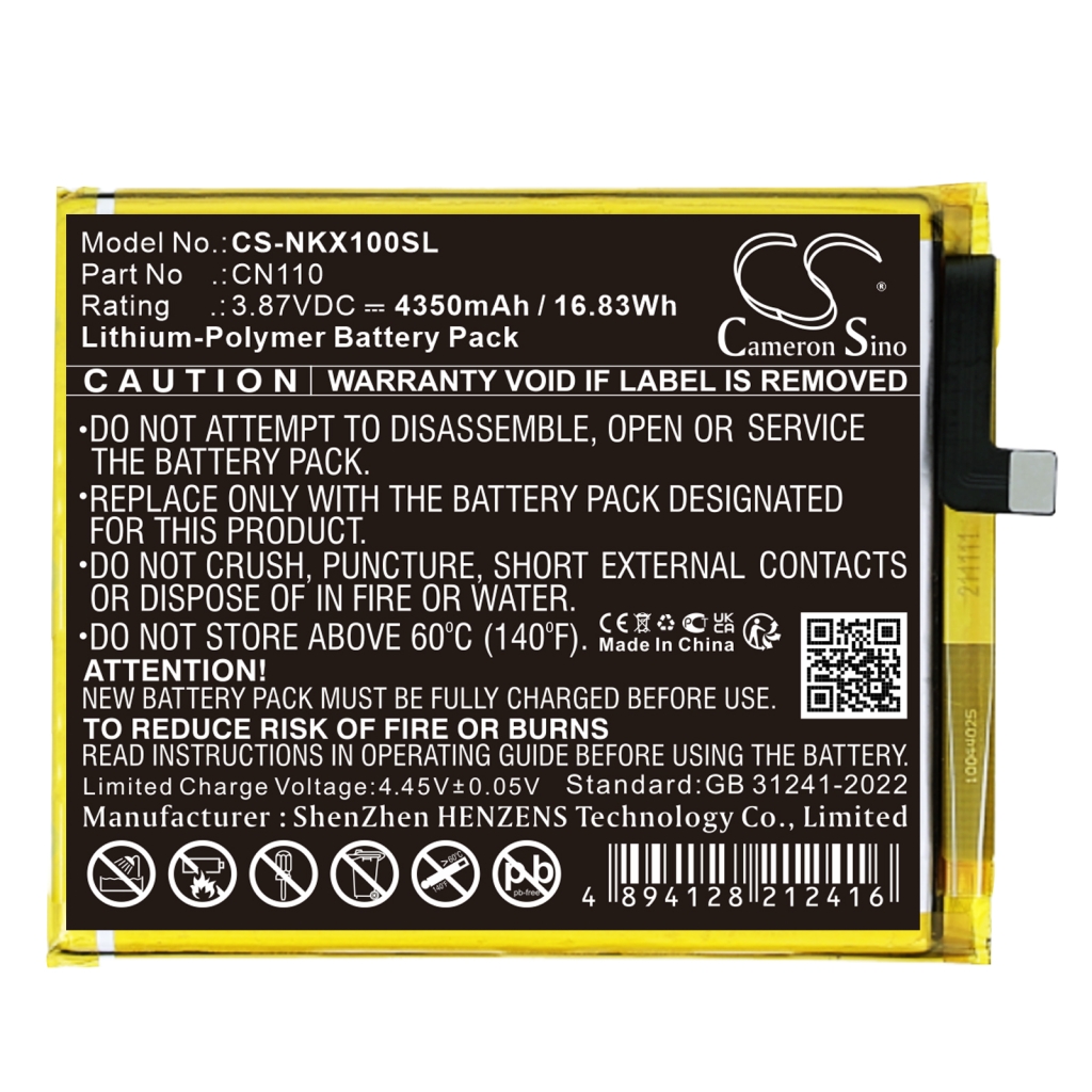 Sostituzione della batteria compatibile per Nokia CN110